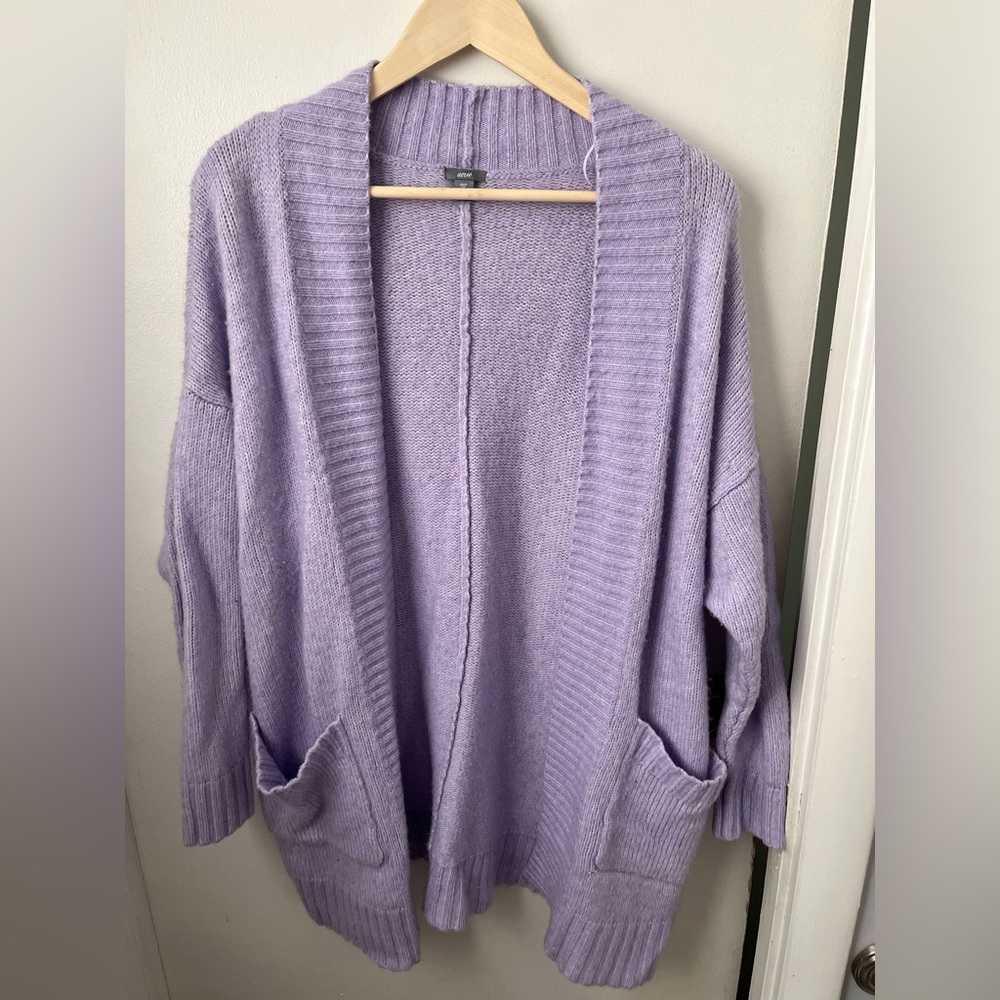 Aerie long sweater, light purple